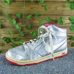 Nike Women's Prestige IV High Metallic Sneaker Silver Synthetic Size 7.5M‎ Used